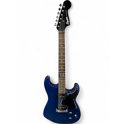 Used Squier Paranormal Stratosonic transparent Sapphire blue Solid Body Electric Guitar