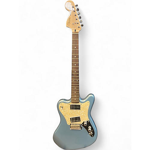 Used Squier Paranormal Super Sonic Blue Sparkle Solid Body Electric Guitar Blue Sparkle