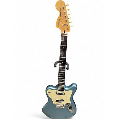 Used Squier Paranormal Super Sonic  Metallic Light Blue  Solid Body Electric Guitar