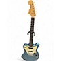 Used Squier Paranormal Super Sonic  Metallic Light Blue  Solid Body Electric Guitar Metallic Light Blue