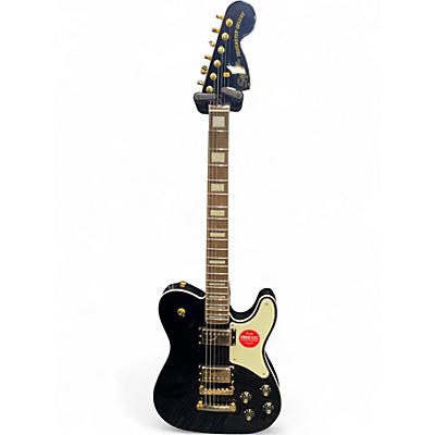 Used Squier Paranormal Telecaster Deluxe Black Solid Body Electric Guitar