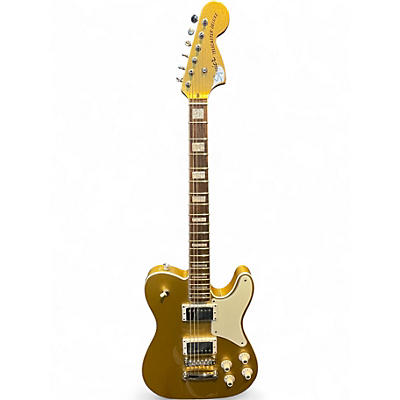 Used Squier Paranormal Troublemaker Telecaster Deluxe Aztec Gold Solid Body Electric Guitar