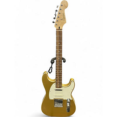 Used Squier Paranormal custom Nashville Stratocaster Aztec Gold Solid Body Electric Guitar