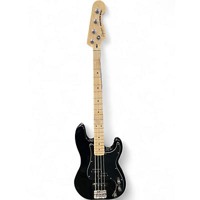 Used Squier Percussion bass Black Electric Bass Guitar