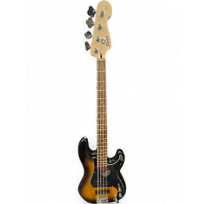 Used Squier Precision Bass 2 Color Sunburst Electric Bass Guitar