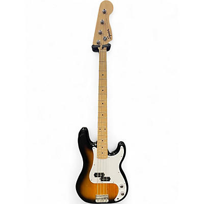 Used Squier Precision Bass 2 Color Sunburst Electric Bass Guitar