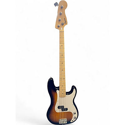 Used Squier Precision Bass 2 Color Sunburst Electric Bass Guitar