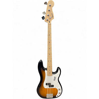 Used Squier Precision Bass 2 Color Sunburst Electric Bass Guitar