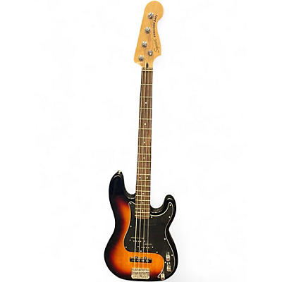 Used Squier Precision Bass 2 Color Sunburst Electric Bass Guitar