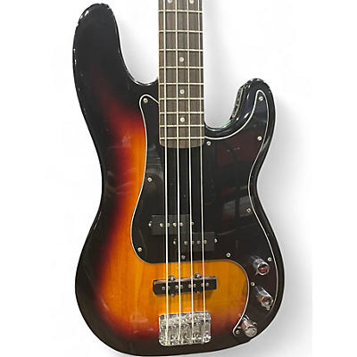Used Squier Precision Bass 2 Tone Sunburst Electric Bass Guitar