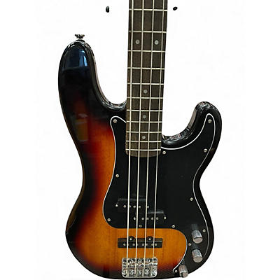 Used Squier Precision Bass 3 Color Sunburst Electric Bass Guitar