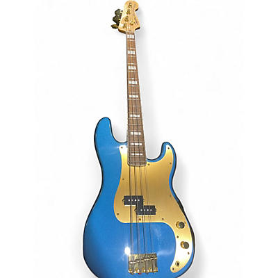 Used Squier Precision Bass 40TH ANNIVERSERY Blue Electric Bass Guitar