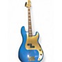 Used Squier Precision Bass 40TH ANNIVERSERY Blue Electric Bass Guitar Blue
