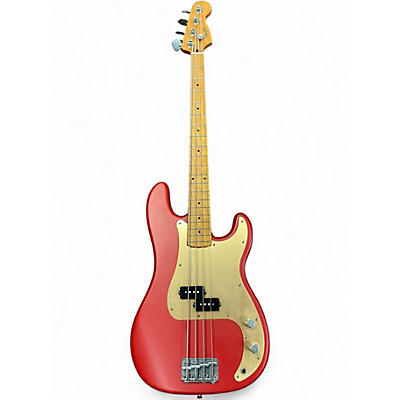 Used Squier Precision Bass 40th Anniversary Vintage Edition Dakota Red Electric Bass Guitar