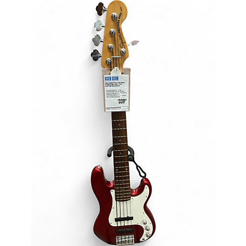 Used Squier Precision Bass 5 string Candy Apple Red Electric Bass Guitar Candy Apple Red