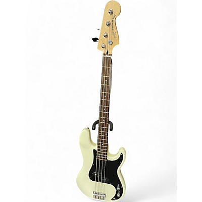 Used Squier Precision Bass Alpine White Electric Bass Guitar