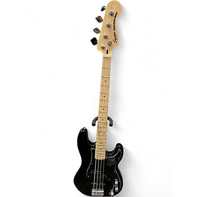 Used Squier Precision Bass Black Electric Bass Guitar