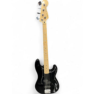 Used Squier Precision Bass Black Electric Bass Guitar