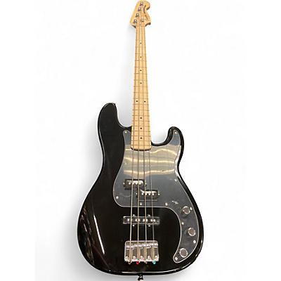 Used Squier Precision Bass Black Electric Bass Guitar
