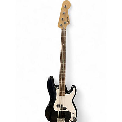 Used Squier Precision Bass Black Electric Bass Guitar