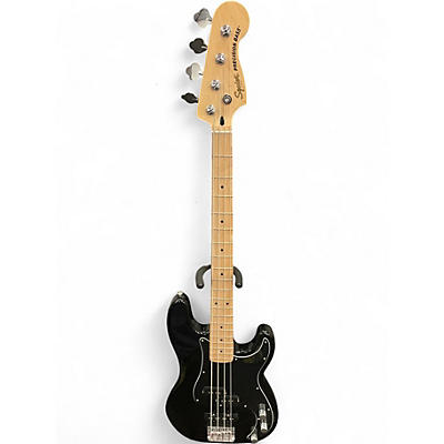 Used Squier Precision Bass Black Electric Bass Guitar
