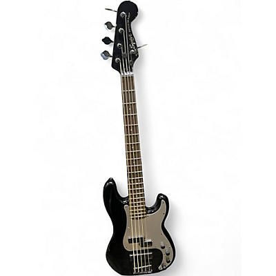 Used Squier Precision Bass  Black Electric Bass Guitar