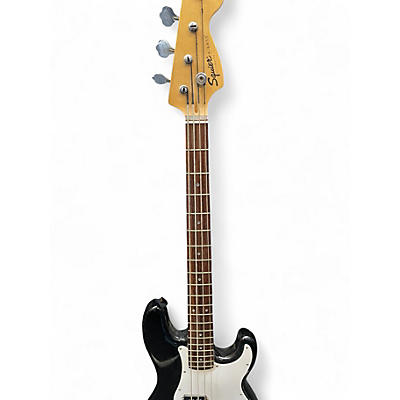 Used Squier Precision Bass Black Electric Bass Guitar