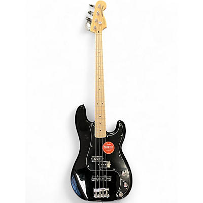 Used Squier Precision Bass Black Electric Bass Guitar