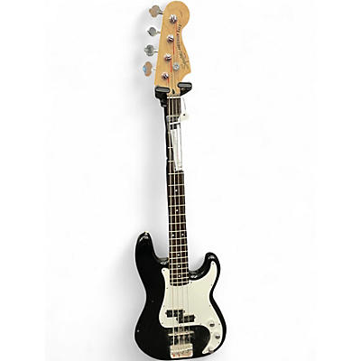 Used Squier Precision Bass Black Electric Bass Guitar