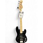 Used Squier Precision Bass Black Electric Bass Guitar Black