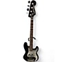 Used Squier Precision Bass Black and Silver Electric Bass Guitar Black and Silver