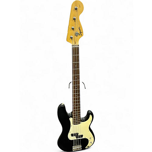 Used Squier Precision Bass Black and White Electric Bass Guitar Black and White