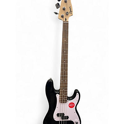Used Squier Precision Bass Black and White Electric Bass Guitar