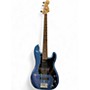 Used Squier Precision Bass Blue Electric Bass Guitar Blue