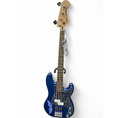 Used Squier Precision Bass Blue Electric Bass Guitar
