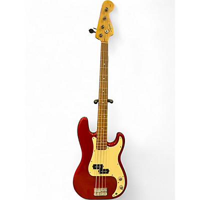 Used Squier Precision Bass Dakota Red Electric Bass Guitar