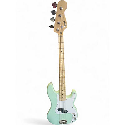Used Squier Precision Bass Emerald Green Electric Bass Guitar