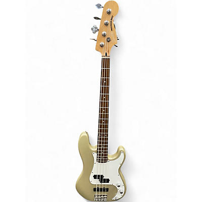 Used Squier Precision Bass Gold Electric Bass Guitar