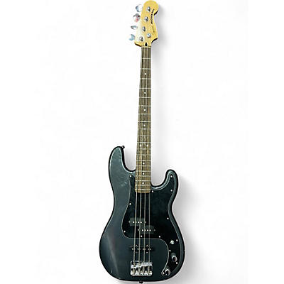 Used Squier Precision Bass Gunmetal Gray Electric Bass Guitar