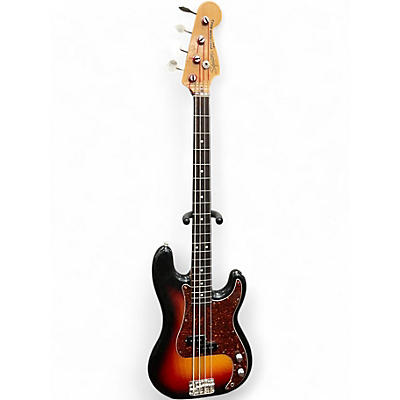Used Squier Precision Bass Made In Japa Sunburst Electric Bass Guitar