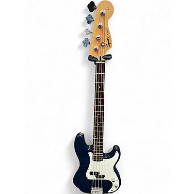Used Squier Precision Bass Midnight Blue Electric Bass Guitar