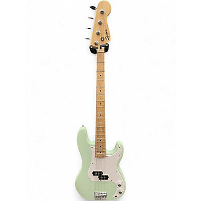 Used Squier Precision Bass Mint Green Electric Bass Guitar