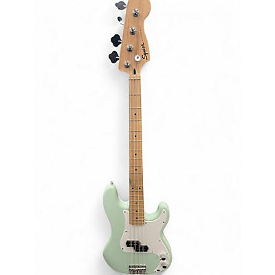 Used Squier Precision Bass Mint Green Electric Bass Guitar