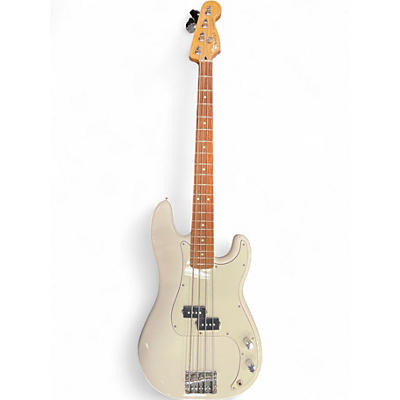 Used Squier Precision Bass Olympic White Electric Bass Guitar