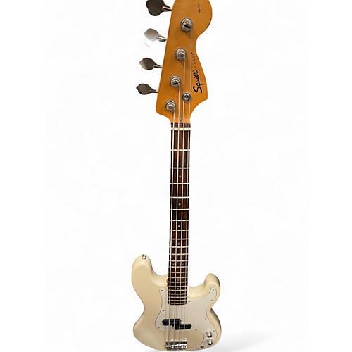 Used Squier Precision Bass Olympic White Electric Bass Guitar Olympic White