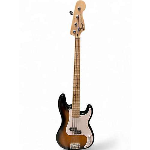 Used Squier Precision Bass SUNBURST Electric Bass Guitar SUNBURST