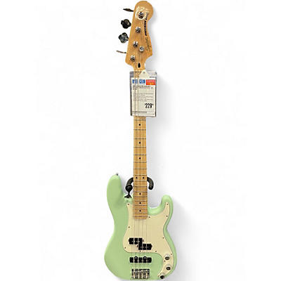 Used Squier Precision Bass Seafoam Green Electric Bass Guitar