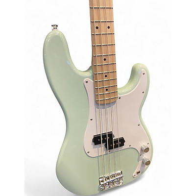 Used Squier Precision Bass Seafoam Green Electric Bass Guitar