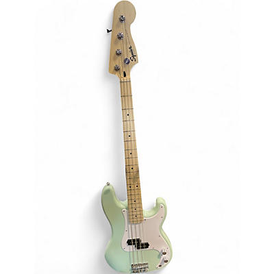 Used Squier Precision Bass Seafoam Green Electric Bass Guitar