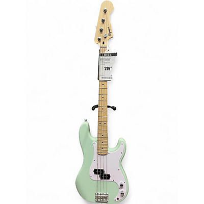 Used Squier Precision Bass Seafoam Green Electric Bass Guitar